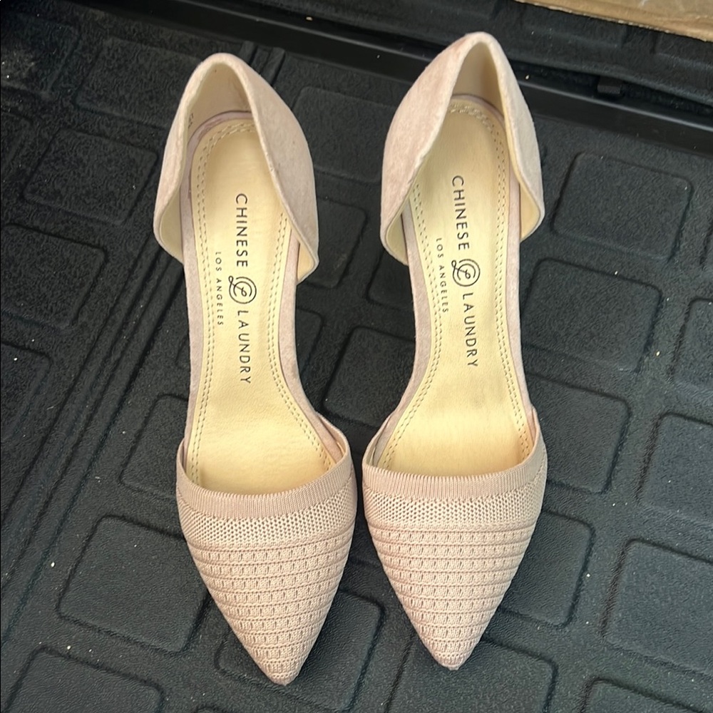 Chinese Laundry Pink Heels D'Orsay Style